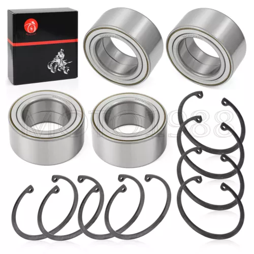 Front & Rear Wheel Bearings & Ring Clip For Polaris RZR 900 1000 2011-2020