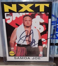 Samoa Joe NXT WWE TNA AEW hand signed autographed card 