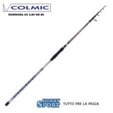 CANNA COLMIC MORMORA XS SURFCASTING TELESCOPICA CARBONIO  3,90 MT CASTING 80 GR