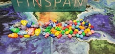 Finspan Rainbow Fish and Egg Pieces Tokens