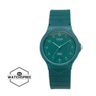 Casio Classic Analog Pop Series Bio-Based Green Resin Band Watch MQ-24B-3B
