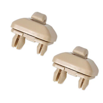 Pair Sun Visor Clip Beige 8U0857562A For Audi A3 A4 A5 Q5 A7 B6 B7 B8 S4 S5 TT Foto 4 de 4