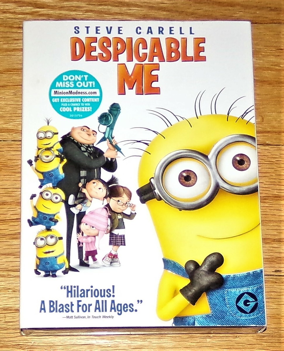 Despicable Me (DVD, 2010) Steve Carell Minions Animated Comedy