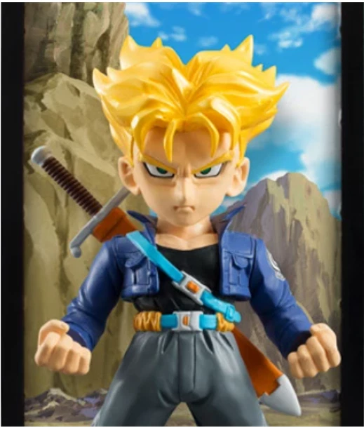 Figura Vinilo Bandai Tamashii Buddies Dragon Ball Z Super Saiyan Trunks DBZ Foto 3 de 4