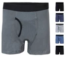 100% Cotton Multi-Pack Mens Boxer Shorts Underwear Trunks Jersey Keyhole Fly