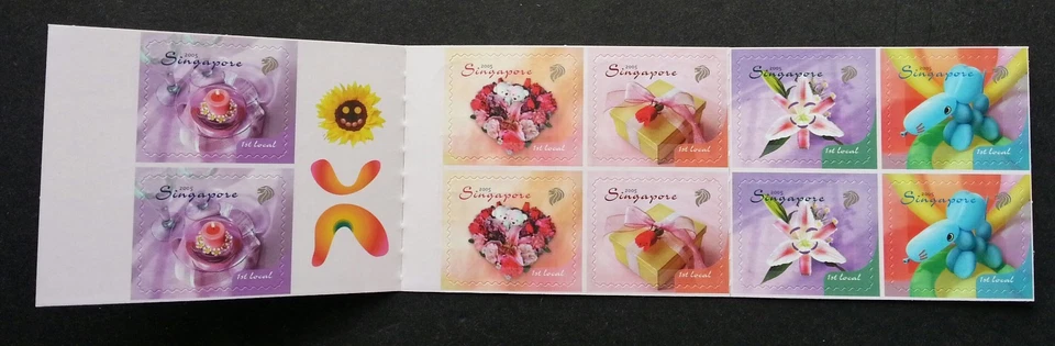 *FREE SHIP Singapore Special Occasions 2005 Bear Flower Orchid (booklet) MNH - Image 2 of 3