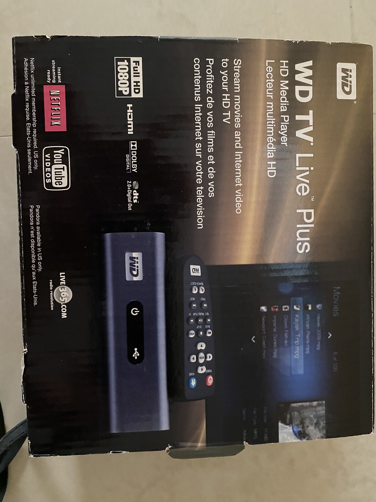 Western Digital WD TV Live Plus HD Media Player in Original Package eBay