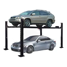 XK 8000LB 4-Post Heavy Duty Service Storage Car Lift--Movable 5 Year Warranty