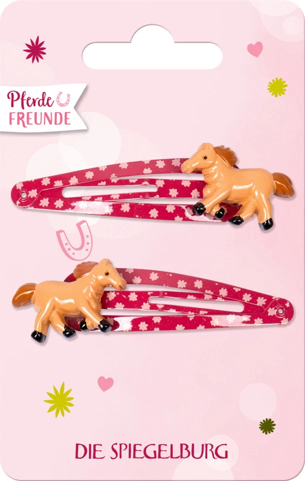Spiegelburg Haarclips 2 Stück Pferde Pferdefreunde Haarschmuck  - Bild 3 von 4