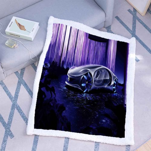 Sofá de picnic sofá sofá sofá sofá de peluche azul forma extraña - Imagen 2 de 6