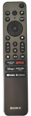 Orig Sony RMF-TX910U Remote Backlit,Voice,Metal Case,2023-2024 TVs,Remote Finder