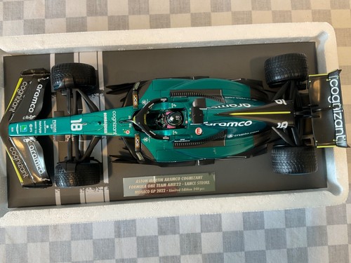 1/18 MINICHAMPS 117 220118 ASTON MARTIN ARAMCO F1 TEAM AMR 22 STROLL MONACO 2020 - Picture 6 of 18
