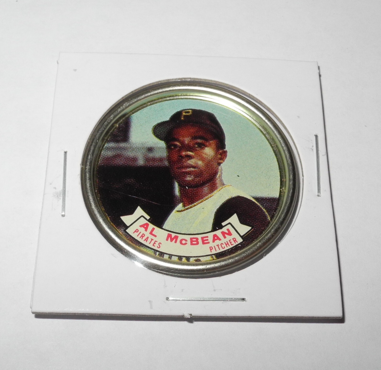 1964 Topps Baseball Coin Pin #66 Al McBean Pittsburgh Pirates Near Mint