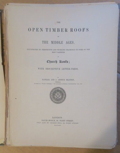 The Open Timber Roofs of The Middle Ages,1849 1st Edition,complete text & Plates - Picture 3 of 24