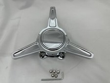 1 Chrome Aluminum Fits American Racing Wheel Center Cap Spinner Tri Bar 1 Chrome Aluminum Fits American Racing Wheel Center Cap Spinner Tri Bar