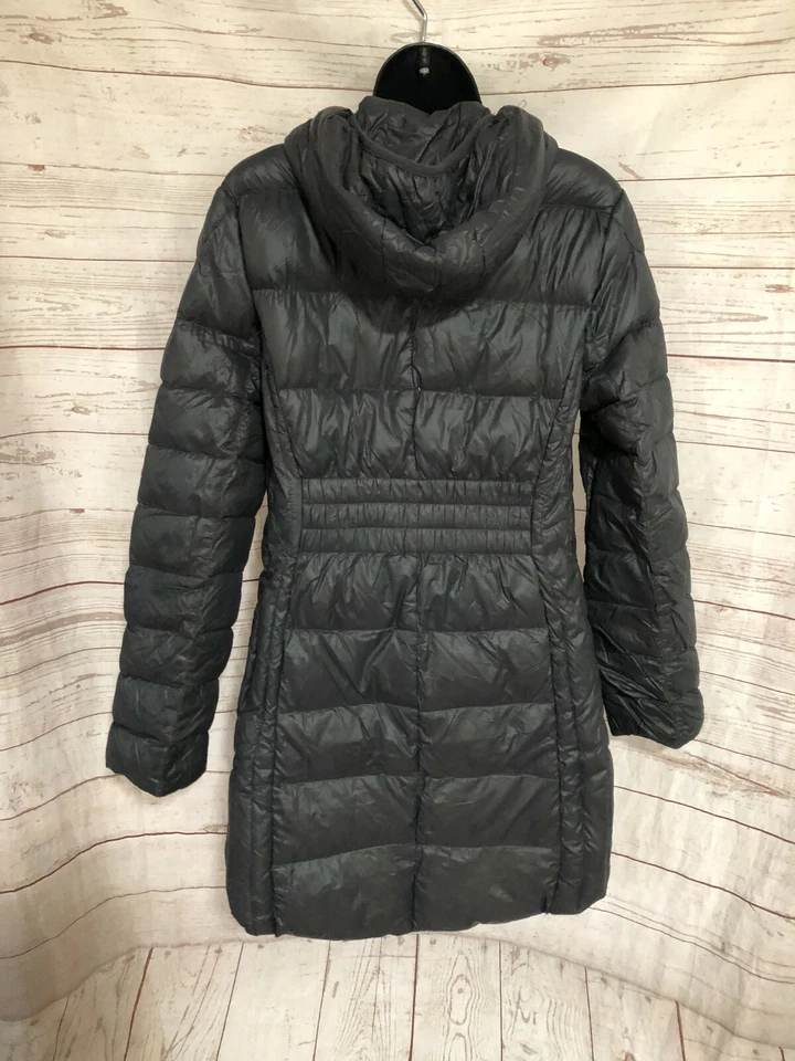 Chaqueta Abrigo Saks Fifth Avenue Azul Mujer Gris Plumón Puffer Talla M Foto 4 de 4