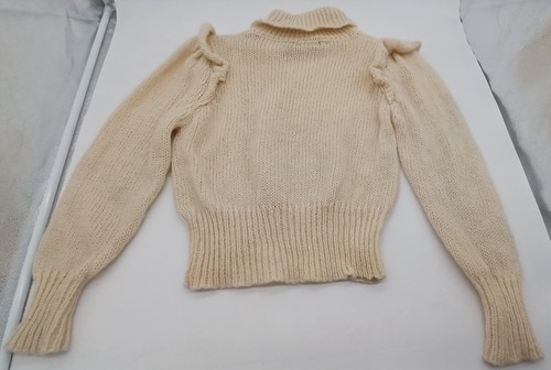 Vintage hunters Run Pure Wool Sweater Shetland Size Large, Cream. D2022 - Picture 3 of 16