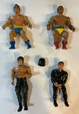 Mixed Lot Of 4 Action Figures + Accessory MOTU Rambo Ninja  Machista Mikola