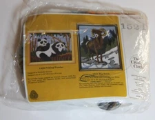 The Creative Circle #1521 Big Horn 1985 Kit Brand New 12x16 inches Mesh canvas