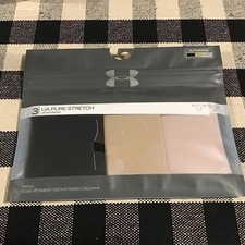 NWT Under Armour Women's 3-pack Pure Stretch Thong Panty Underwear BBP Size XL