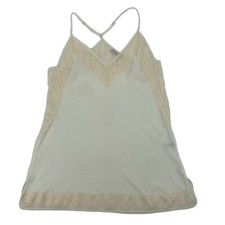 FLORA NIKROOZ Size M Sheer Lace Chemise Slip Nightgown USA