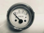 Electrical Volt Gauge in White Face 2" / 52mm chrome bezel