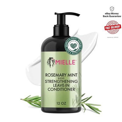Mielle Rosemary Mint Leave-In Conditioner 12 oz - Biotin-Enriched Hydration f...