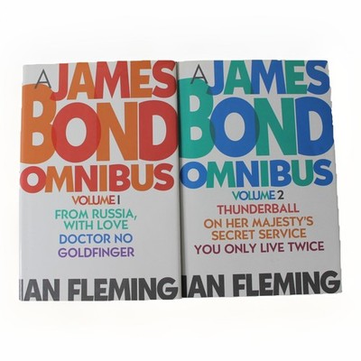 A James Bond Omnibus SET Volumes 1 & 2 Dr. No Goldfinger Thunderball Ian Fleming