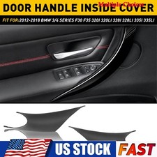 2x Inner Door Handle Inside Cover Protect Case For 12-18 BMW 3/4 Series F30 F35
