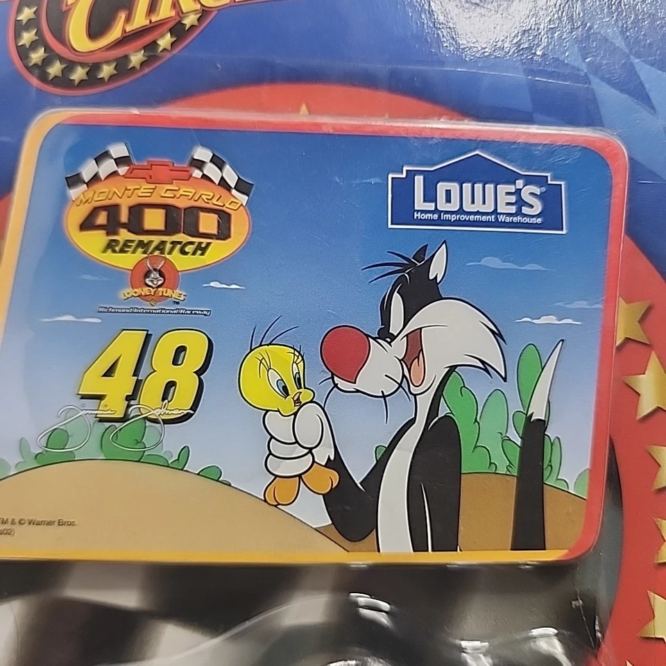 Jimmie Johnson #48 2002 rookie  Lowe's Sylvester & Tweety 1:64 Winner's Circle - Image 3 of 4
