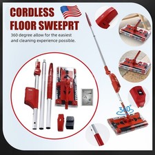 Cordless floor sweeper 45" rechargeable floor and carpet sweeper Vacuum Cleaner