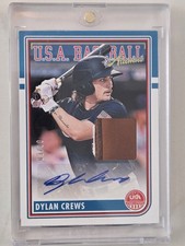2024 Panini Stars & Stripes DYLAN CREWS USA Baseball RC Auto Glove Relic #/10