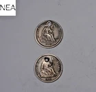 1861+1862 Seated Liberty Half Dime Set/Lot ~ VF/XF ~ 2 Coins ~ ZHD21