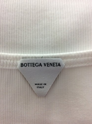 BOTTEGA VENETA RIBBED STRETCH TANK TOP WOMENS UK L WHITE VEST RRP £360 AD - Picture 4 of 4