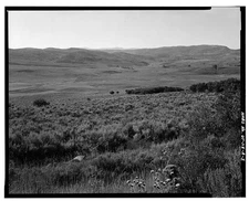 5. OVERALL VIEW RANCH LANDS ROSS CREEK VALLEY. VIEW SOUTH FROM UNION PACIFIC