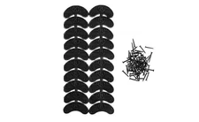 10 Pairs Aps Tips Sole Hlacement with Nails shoes repairing Heel (Black)