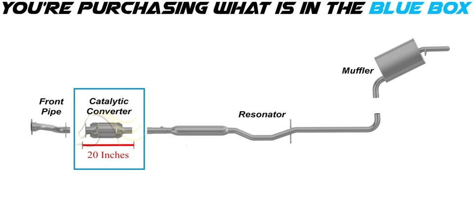 Catalítico aprobado por la EPA se adapta: Oldsmobile Aurora 1997-1999 y 2001-2003 4,0 L Foto 3 de 4