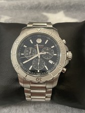 MENS MOVADO SERIES 800 CHRONOGRAPH WRIST WATCH 42mm WORKING FREEPOST UK