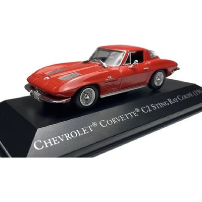 DeAgostini 1963 Chevrolet Corvette C2 Sting Ray 1:43 rot amerikanisches Modellauto NEU
