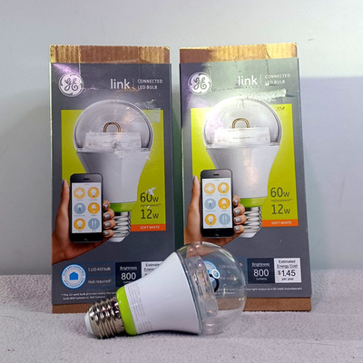 2 NEW Link Connected LED A19 Light Bulbs 60W Soft White - FREE Bonus Bulb