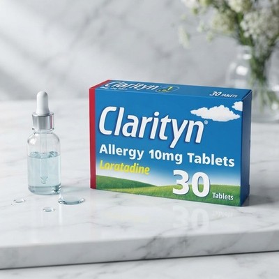 Allergie Linderung Tabletten - Loratadin 10mg zur ganztägigen Heuschnupfenbekämpfung | 30 Stück