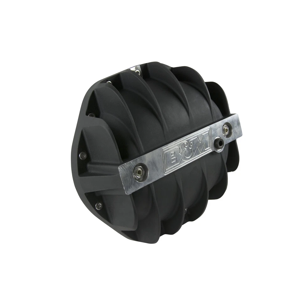 Cubierta diferencial de aluminio 71505 B&M Hi-Tek para GM 9,5 pulgadas 14 pernos - negra Foto 2 de 4