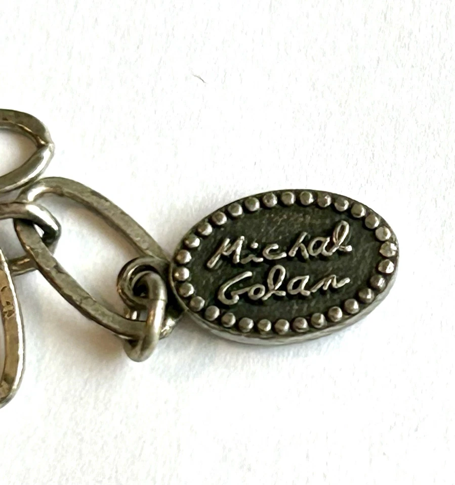 "Collar Michel Yolanda Cruz Lavanda Cabachon Vintage Delicado 10"" Gota Diseñador" Foto 4 de 4