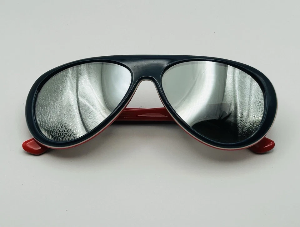 Gafas de sol de colección Martin SNO Japón lentes espejadas tricolor esquí aviador años 70’s Foto 3 de 4