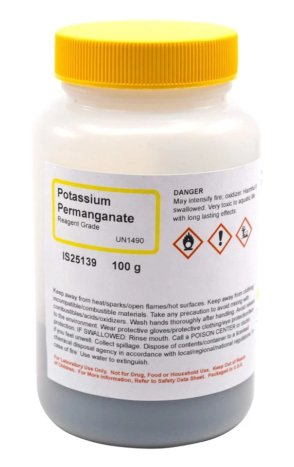 100g Potassium Permanganate Reagent - Crystal Form, Pure Chemical - Image 4 of 4
