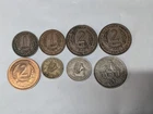 8 different coins from British Caribbean Territories : 1955  - 1965