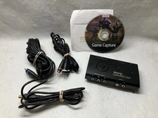 Roxio GameCap HU348-E Game Capture Device w/ Cables & Software Disc Tested