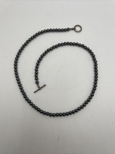 Black Metal Bead Necklace - Picture 4 of 6