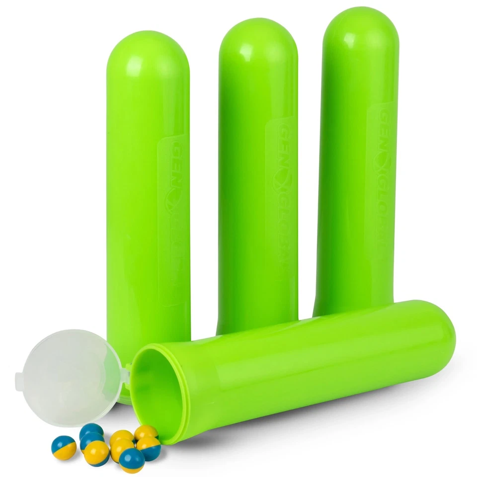 GEN-X-GLOBAL 4 Pack Of 140 Round GXG Paintball Pods / Tubes - Lime Green