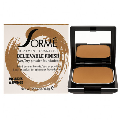 Sorme Believable Finish Wet/Dry Powder Foundation 6.5g 1 Pack New
